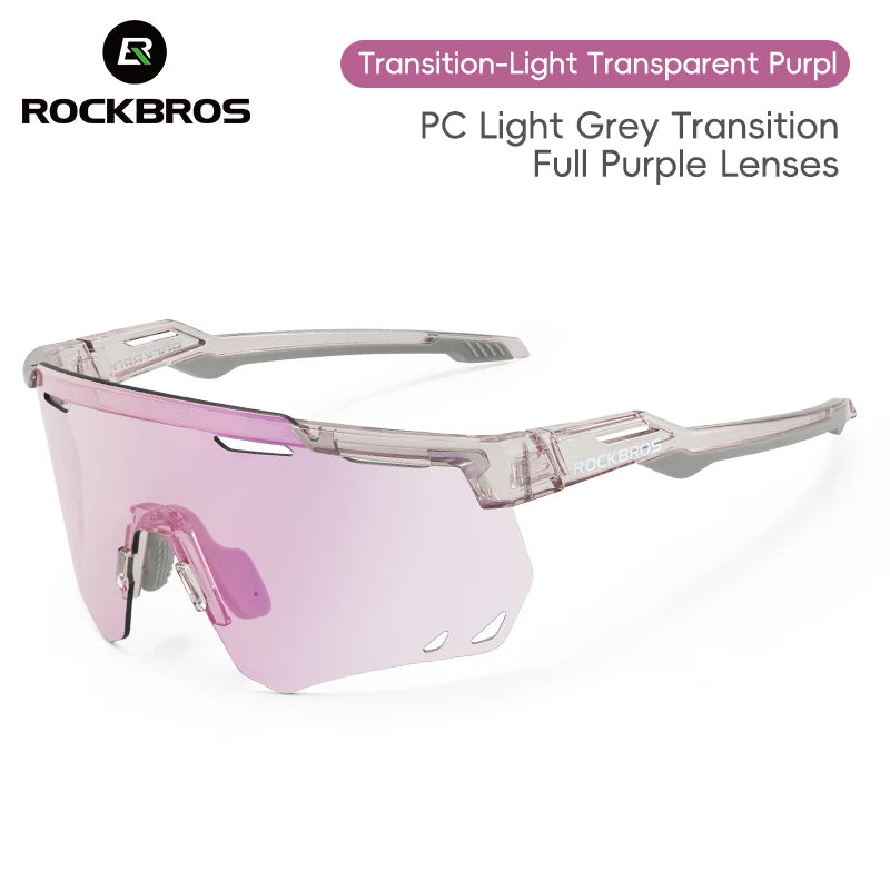 ROCKBROS Cycling Glasses MTB Road Bike Eyewear Driving Golf Goggles Protection Sports UV400 Sunglasses Polarized/Photochromic