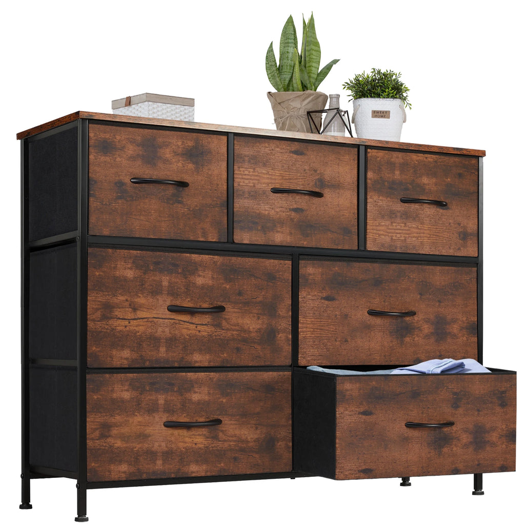 7-Drawer Fabric Dresser for Bedroom