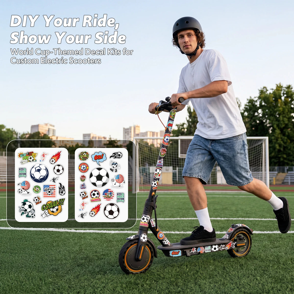 Electric Scooter for Adults, Up to 19 Miles & 19 MPH, 550W Motor, Front Suspension, Built-in Side Lights