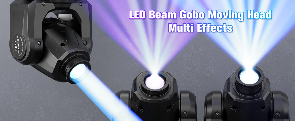60W Gobo Moving Head Light DMX Remote Control Stage Lighting Effect Projector for DJ Disco Party Bar Club Wedding Birthday
