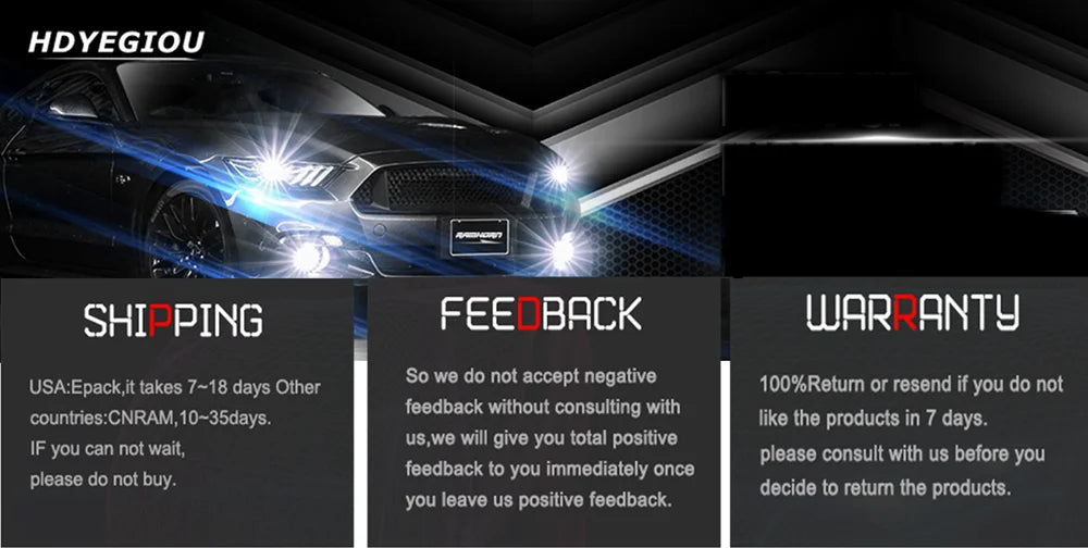 90W 2.5 Inch Angel Eyes Mini Bi Led Lens Universal Projectors For H4 H7 9005 9006 Car Headlights Retrofit Halo Mask Upgrad Kit