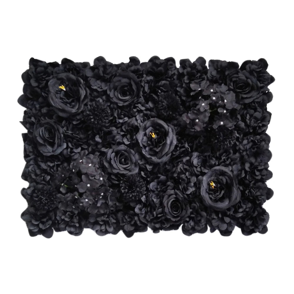 Silk Rose Backdrop Flowers Wall Wedding Decoration Customized Artificial Flower Wall Panel for Home Decor Backdrops Baby Shower