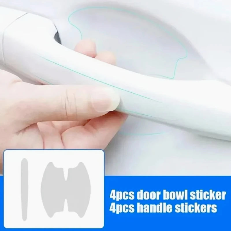 Clear Car Door Handle Protector Stickers, 8 Pack
