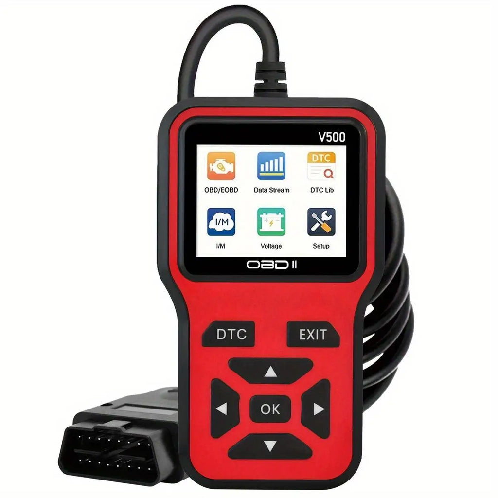 Car OBD2 Scanner Diagnostic Tool Code Reader, Car Voltage Tester Engine Fault Code Scanner, Charging Tester Diagnostic Tool V500