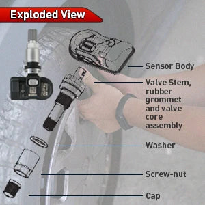Autel MX Sensor 433MHZ+315 MHZ 2in1Mx-Sensor TPMS Tire Repair Tool Automotive Accessory For MaxiTPMS TS501 TS508 Pad Programmer