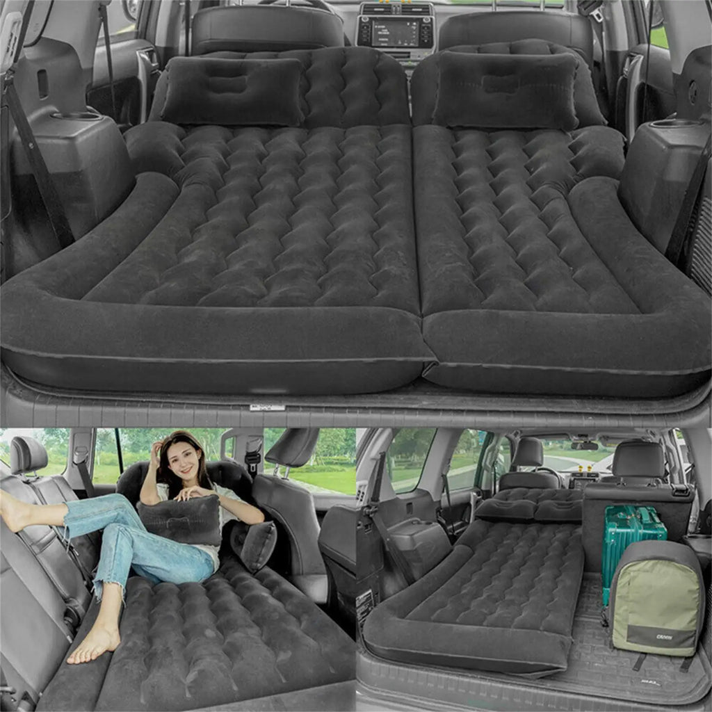 Inflatable SUV and Truck Back Seat Air Mattress with Pump and Pillow, Camping Car Bed