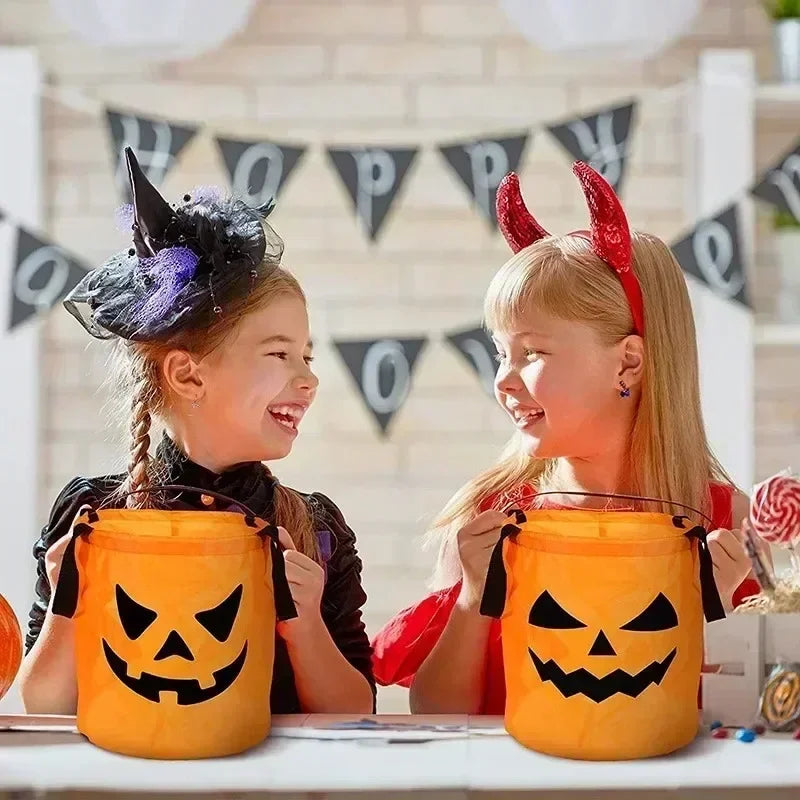 Halloween LED Light-Up Pumpkin Candy Bag