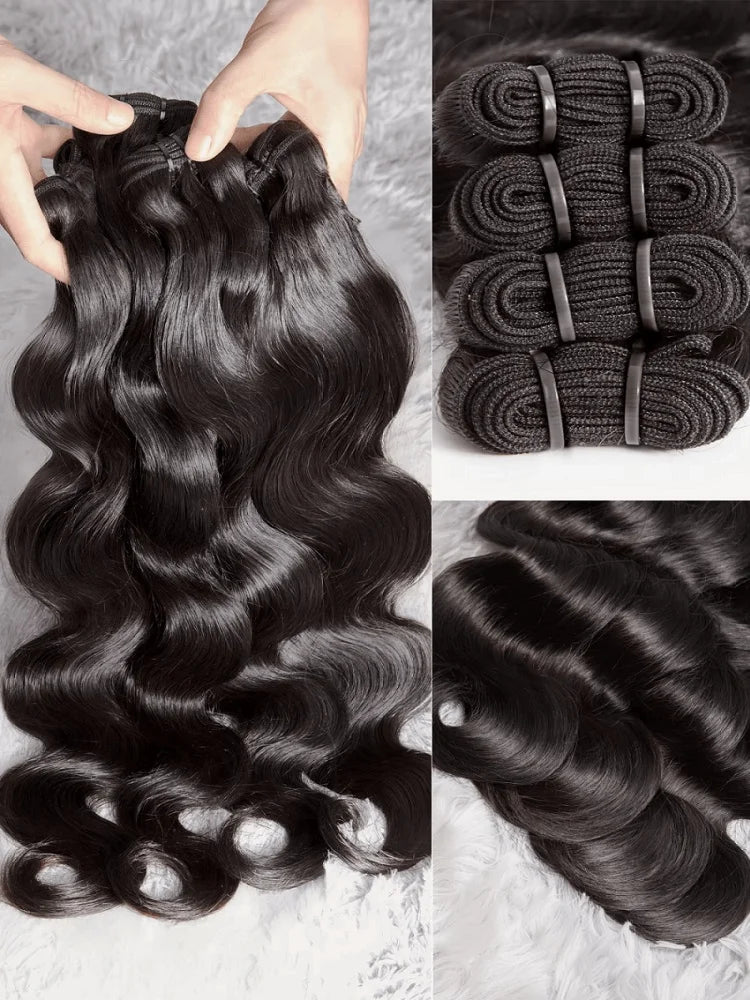 42" Body Wave Human Hair Bundles