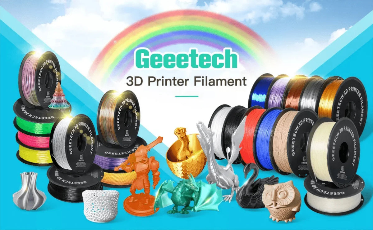 Geeetech Standard PLA Filament 1kg 1.75mm 3D Printer Plastic Material, Accuracy 0.03mm, Fit Most FDM Printer