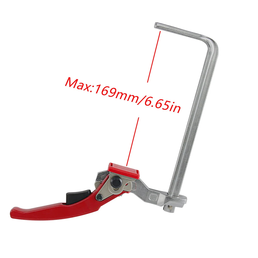 2pcs Ratcheting Table Clamps, Quick Release Track Saw Clamps, Guide Rail Clamp for MFT Table and Guide Rail System
