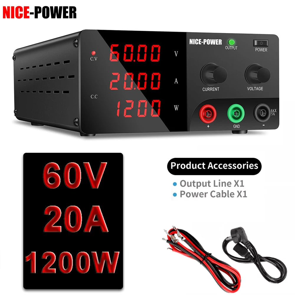 KUAIQU Adjustable DC Bench Power Supply