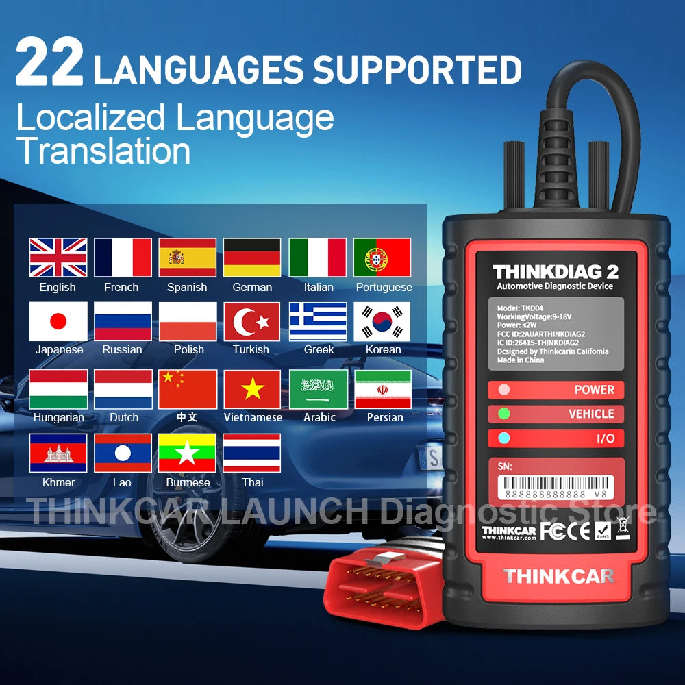 THINKCAR ThinkDiag 2 OBD2 Diagnostic Tool