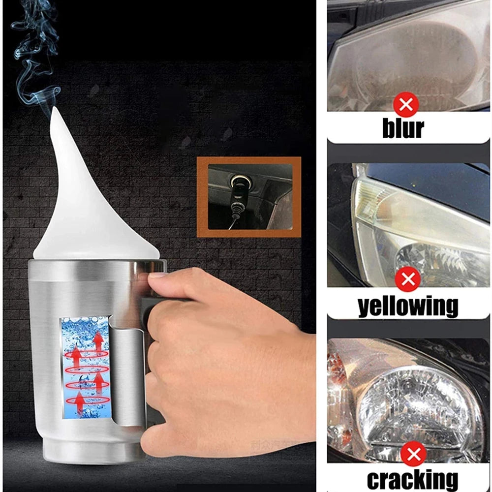 Car Headlight Restoration Polish Kit, 300ml
