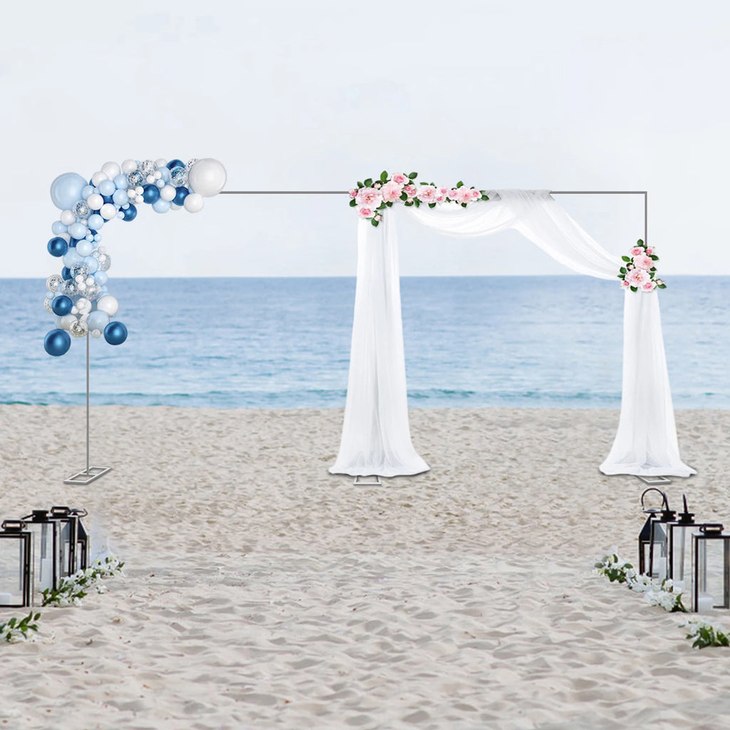 10X20FT Heavy Duty Wedding Backdrop Stand 6M*3M Square Metal Arch Frame Kit for Stage, Photography, Party, Curtain Support