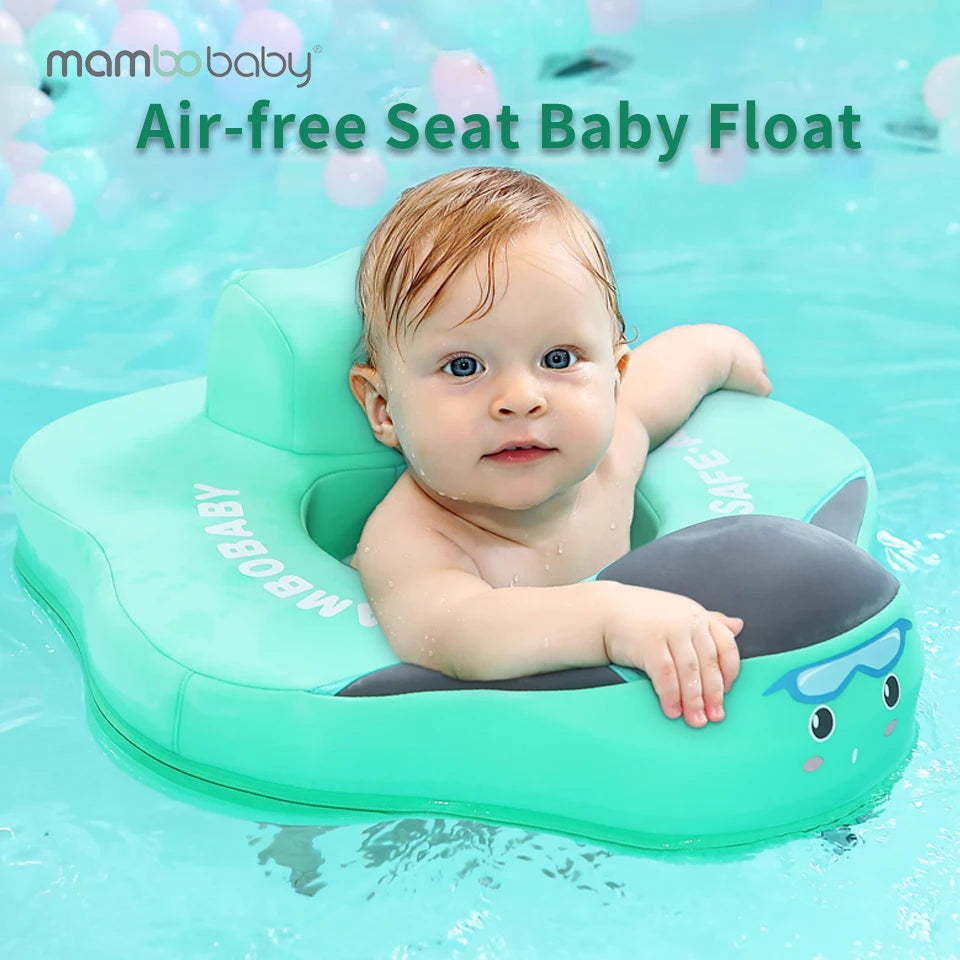 Baby Float with Seat Large Swimming Ring for Infant No Inflation Pool Accessories 6-18-24 Months Pool Game Toys