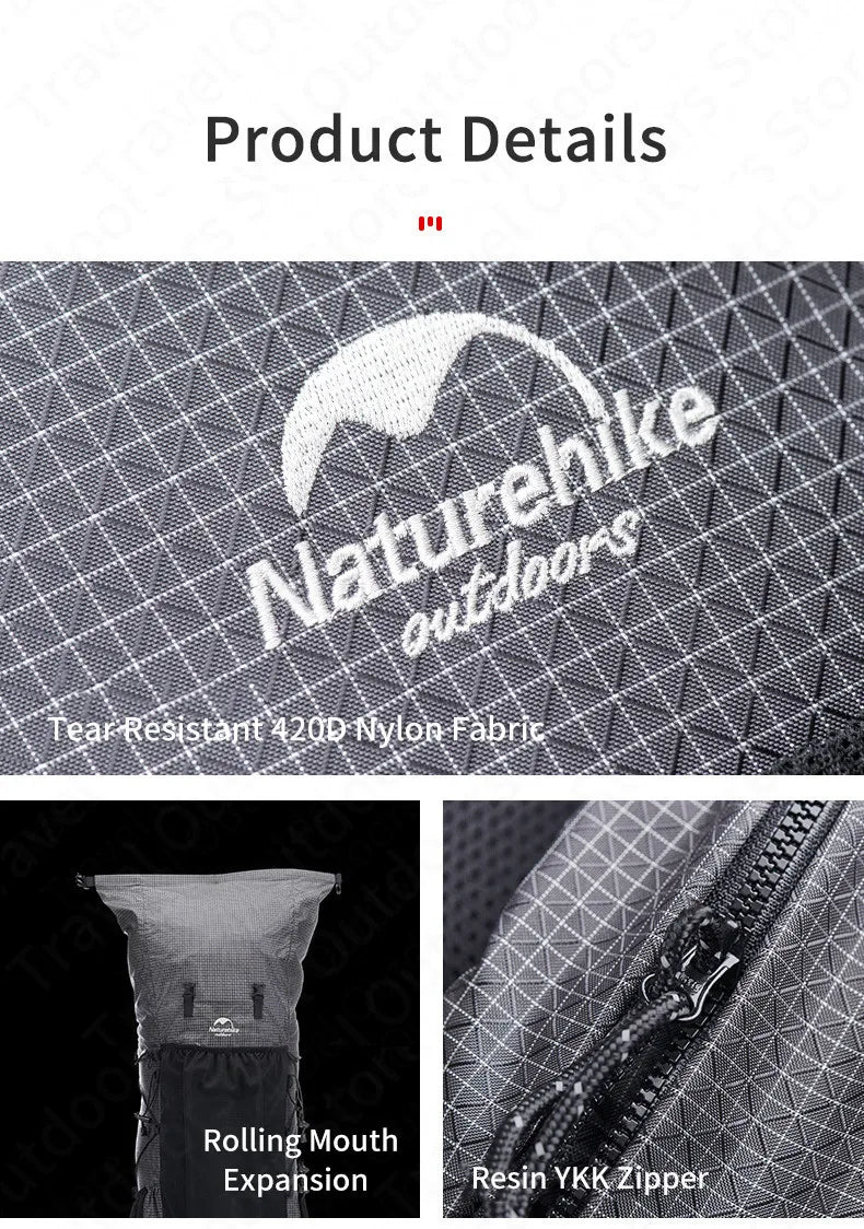 Outdoor Mountaining Backpack Waterproof High Capacity Sports Climbing Ultralight Hiking Travel Bag With Rain Cover