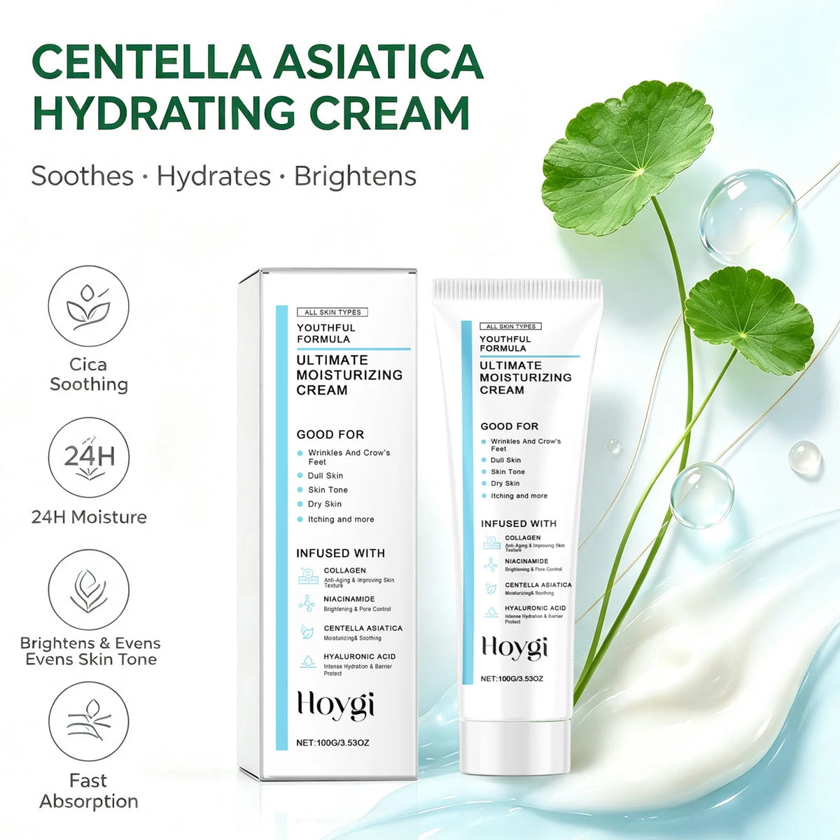 Centella Moisturizing Cream with Hyaluronic Acid