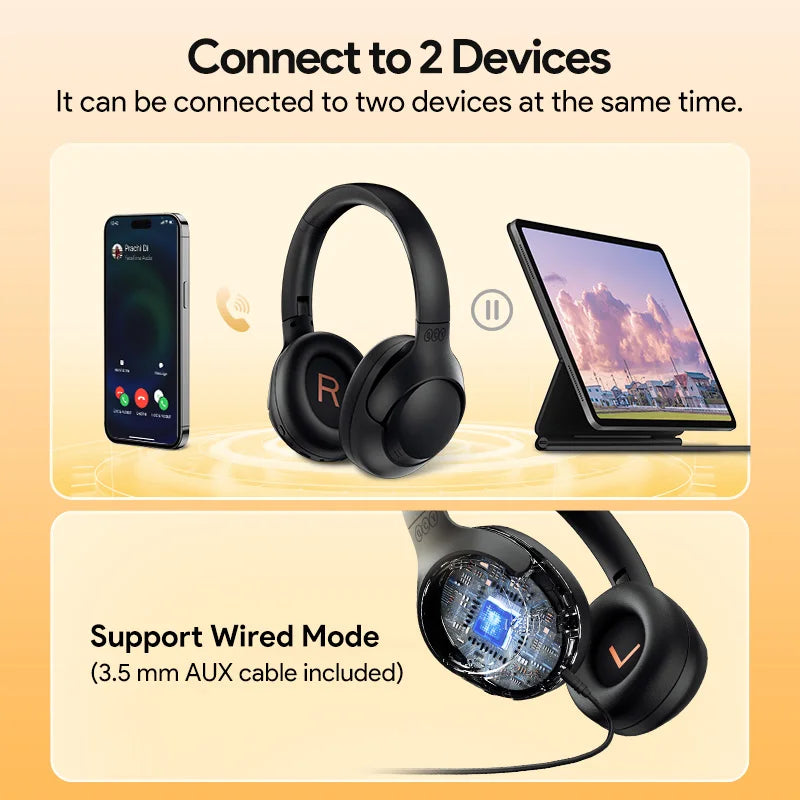 QCY H3 ANC Over-Ear Wireless Headphones