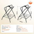 SucceBuy Folding Saddle Rack 28 x 19 x 37.5 in Freestanding Horse Saddle Stand Steel Saddle Rack for English & Western Saddles