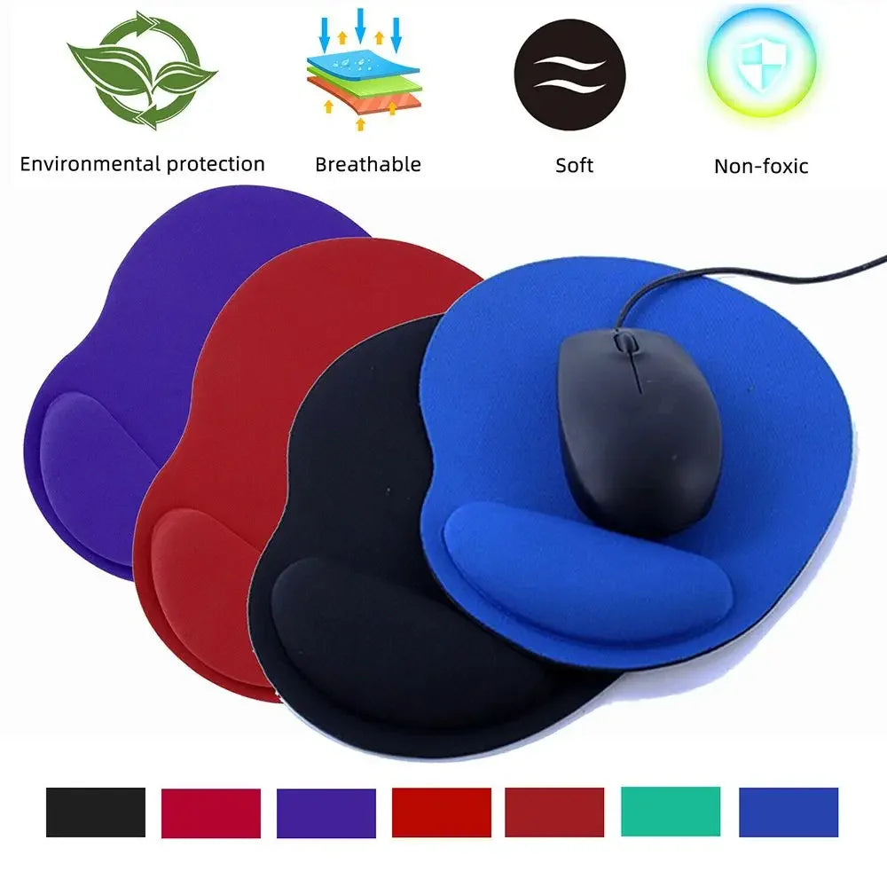 Ergonomic Wrist Rest Mouse Pad with Memory Foam - Non-Slip Gel Support Wrist Pad for Computer PC Laptop