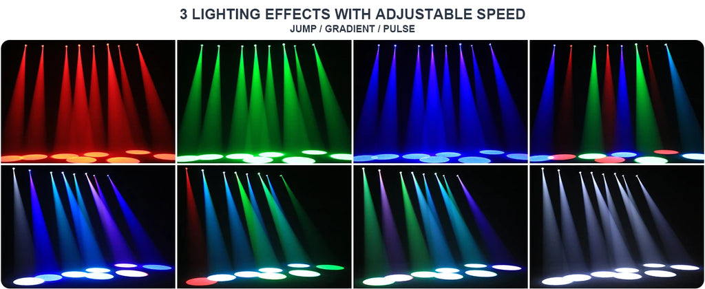 U'King 4Pcs 10W LED Mini Spotlights Manual Focus RGBW Pinspot Stage Lights For DJ Disco KTV Bar Nightclub Show Wedding Party