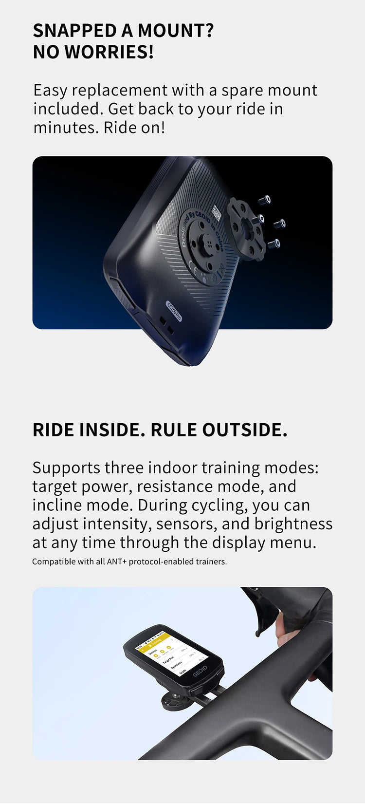 GEOID CC700 Pro 2.8" GPS Bike Computer