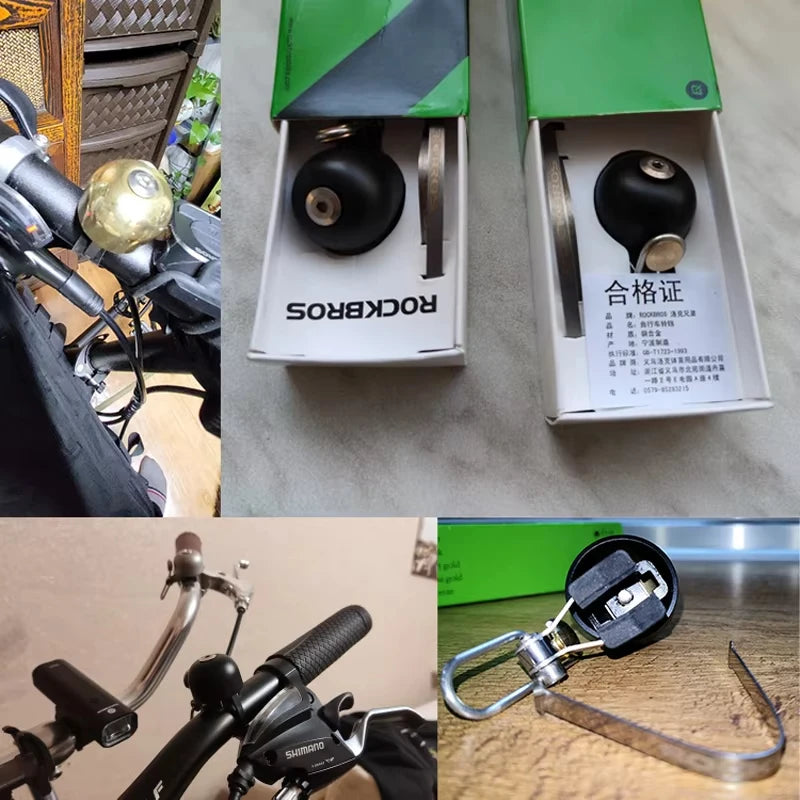 Bicycle Bell Classical Stainless Cycling Horn Handlebar Bell Horn Crisp Sound Horn Bike Accessories