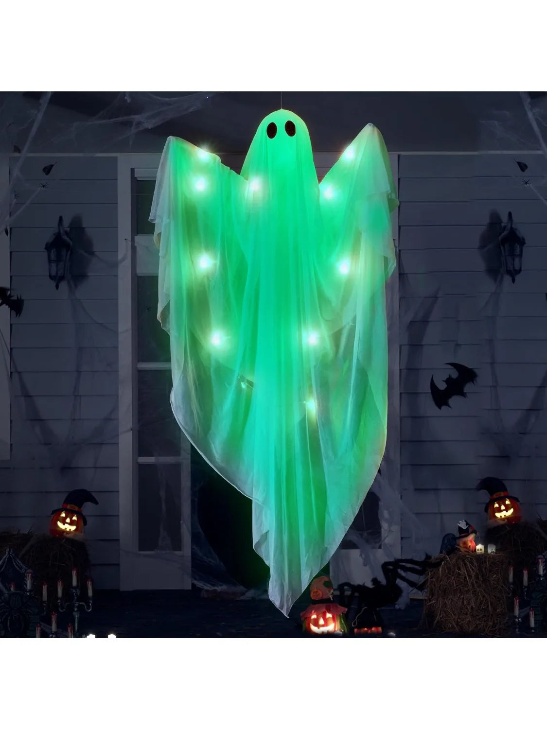 Halloween 47 in Hanging Light-Up Ghost with LED Lights