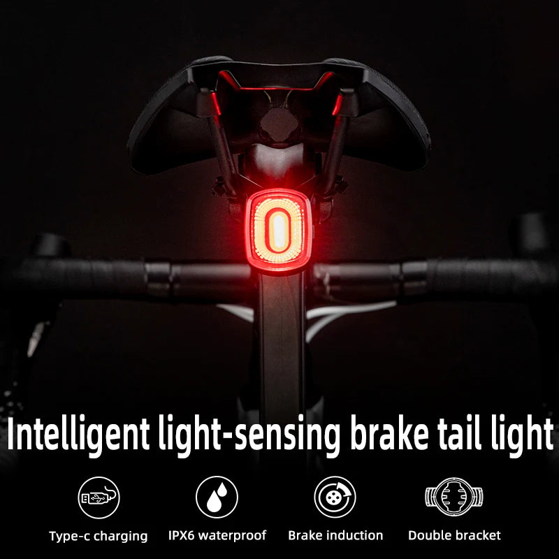 ROCKBROS Smart Brake-Sensing Bike Tail Light