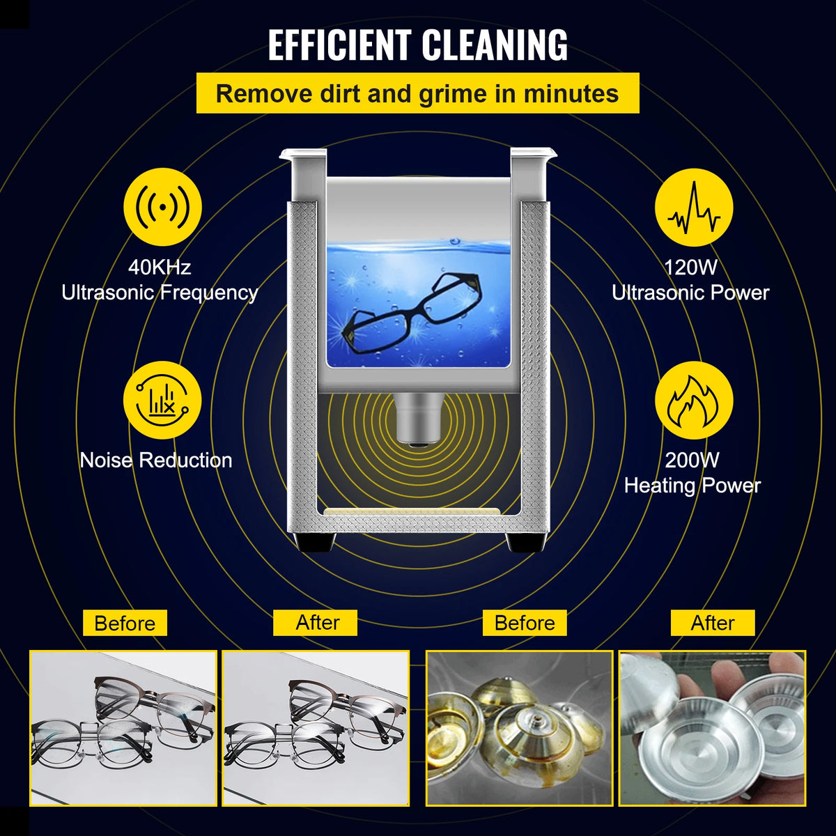SucceBuy 2L 3L 6L 10L 15L Upgraded Ultrasonic Cleaner Lave-Dishes Portable Washing Machine Diswasher Ultrasound Home Appliances