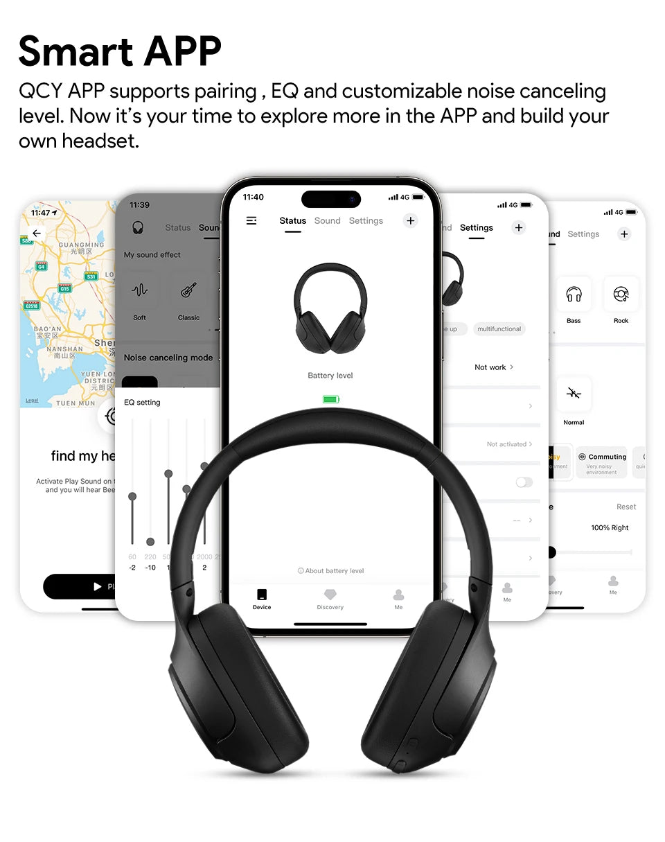 QCY H3 ANC Over-Ear Wireless Headphones