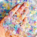 3D Ocean Shell Nail Charms, 50 Pieces