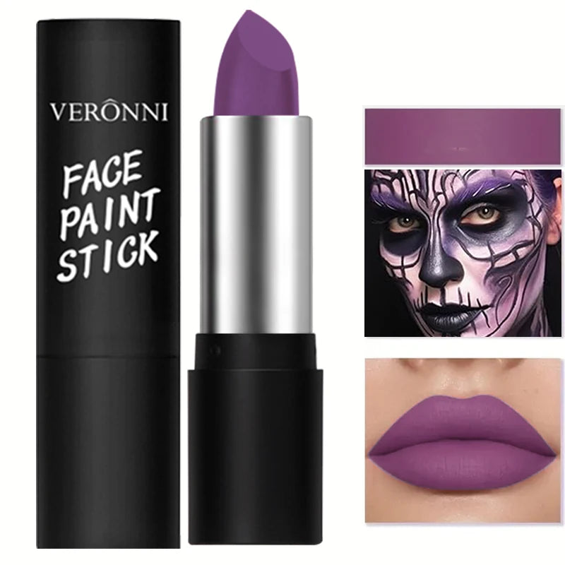 6 Colors Face Body Paint Stick Cream Eyeblack Tube Black Body Painting Blendable Sticks For Halloween Cosplay Joker Paint Makeup