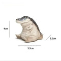 1PC Boutique Tea Pet Small Crocodile Tea Pet Ornament Handmade Tea Ceremony Tea Game Financial Tea Table Gift