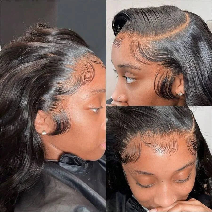 200%250% Density Natural Body Wave Texture, Breathable Lace Base With Body Wave 13x4 HD Lace Frontal Human Hair Wig