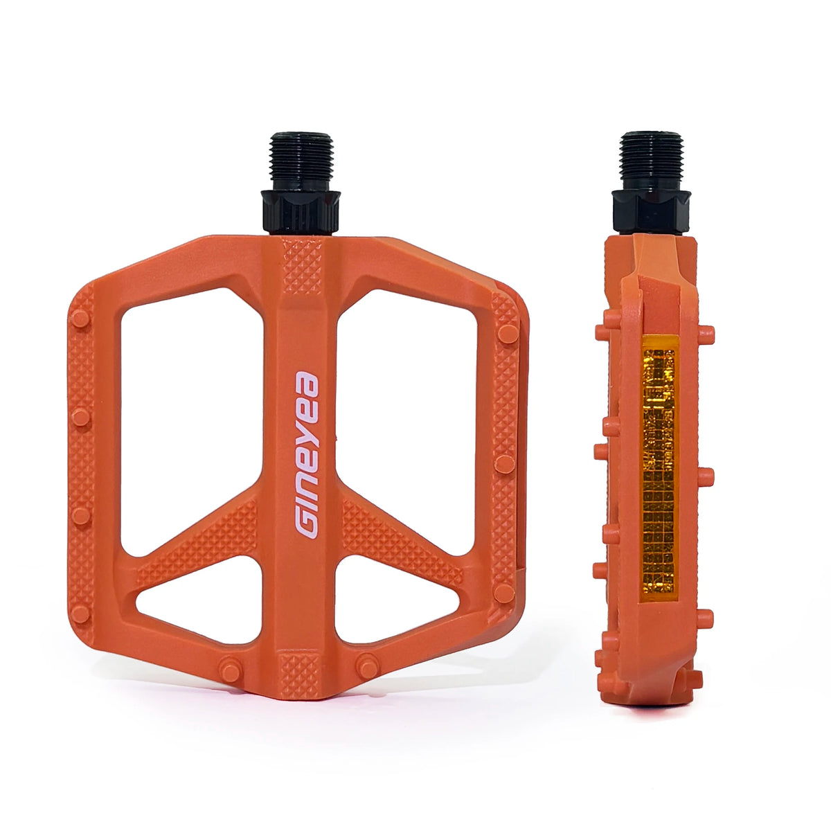 Gineyea Bike Pedals Flat, Lightweight Bearing Anti-slip Large Platform Road Bike MTB Bike Pedal Bicycle Accessories.