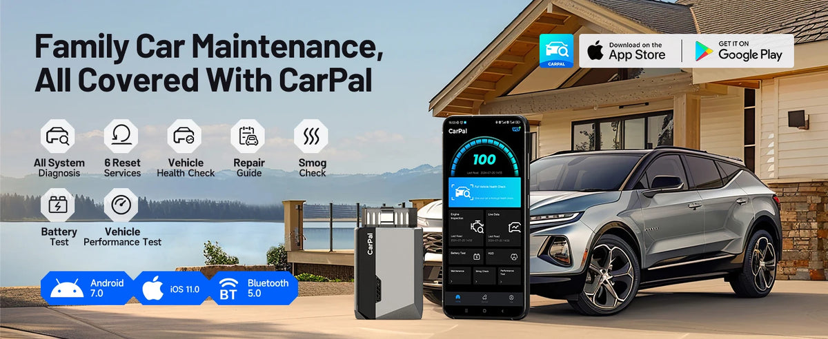 TOPDON OBD2 Bluetooth Scanner Code Reader All System 6 Reset OBD 2 Auto Diagnostic Tool OBD2 Scanner Battery Tester Carpal
