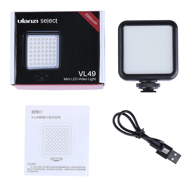 Ulanzi VL49 Mini LED Fill Light, 5500K