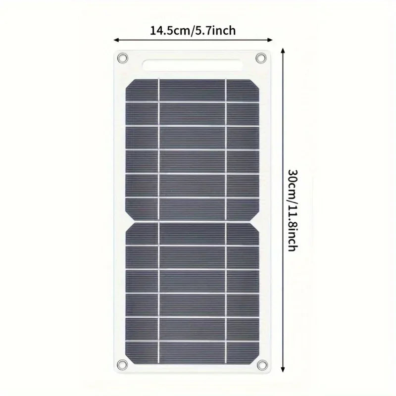 30W Lightweight Flexible Solar Panel Kit, Free Mini Solar Regulator, Complete Hooks & Suction Cups Accessories