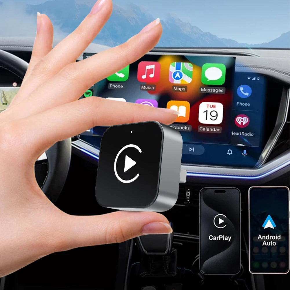 2-in-1 Wireless CarPlay & Android Auto Adapter