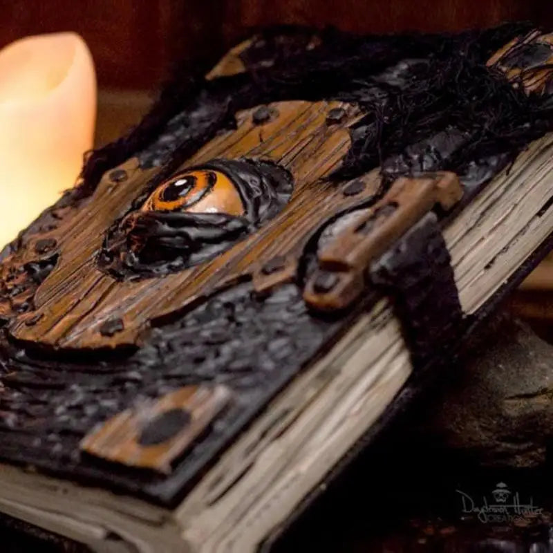Halloween Witch Spell Book Prop, Gothic Decor Ornament
