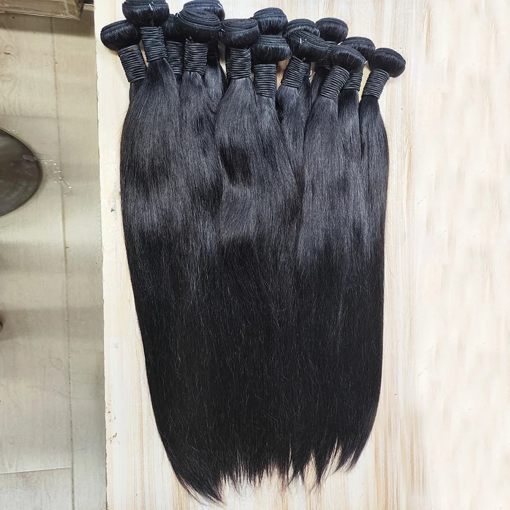Straight Human Hair Bundles, 3 Pack