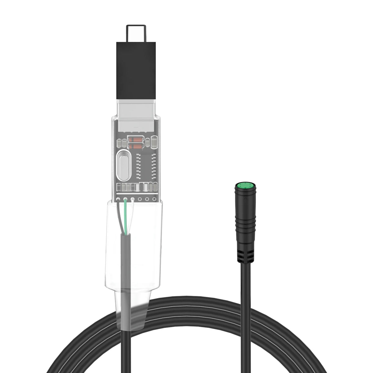 OTG-USB USB Programing Cables for Bafang Mid Drive Kit BBS01 BBS02B BBSHD to Changes PAS Speed Parameters 43.3" Length