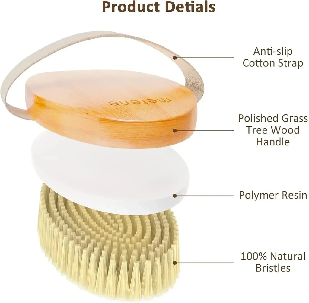 Natural Bristle Dry Body Brush