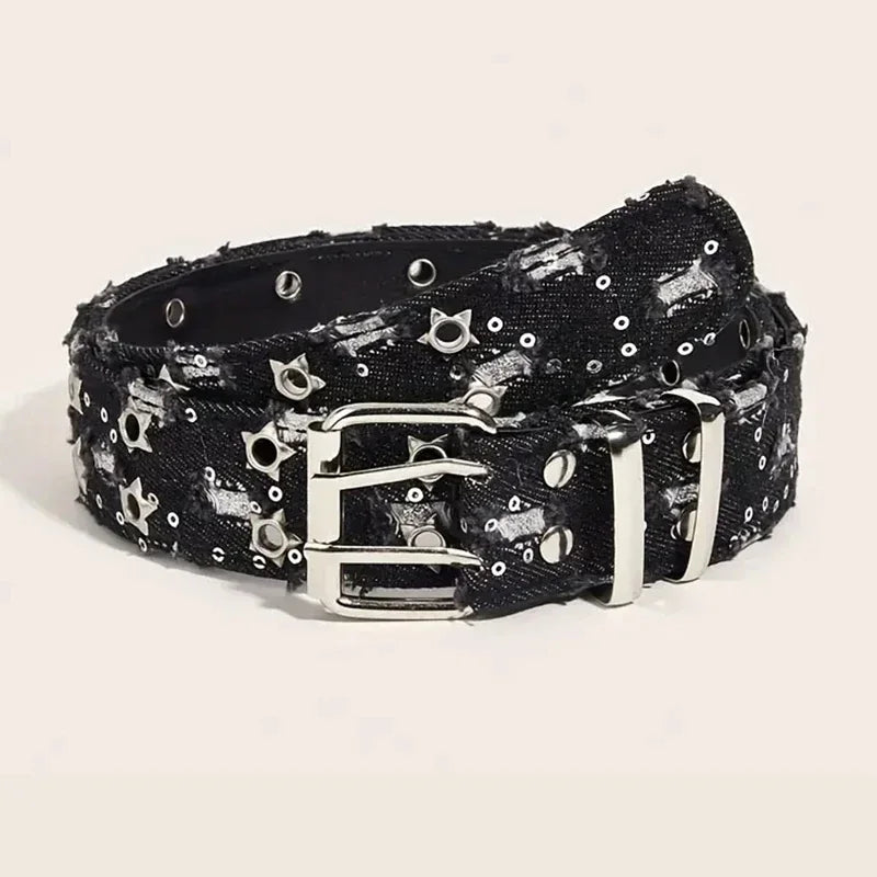 Y2K Star Hollow Punk Belt