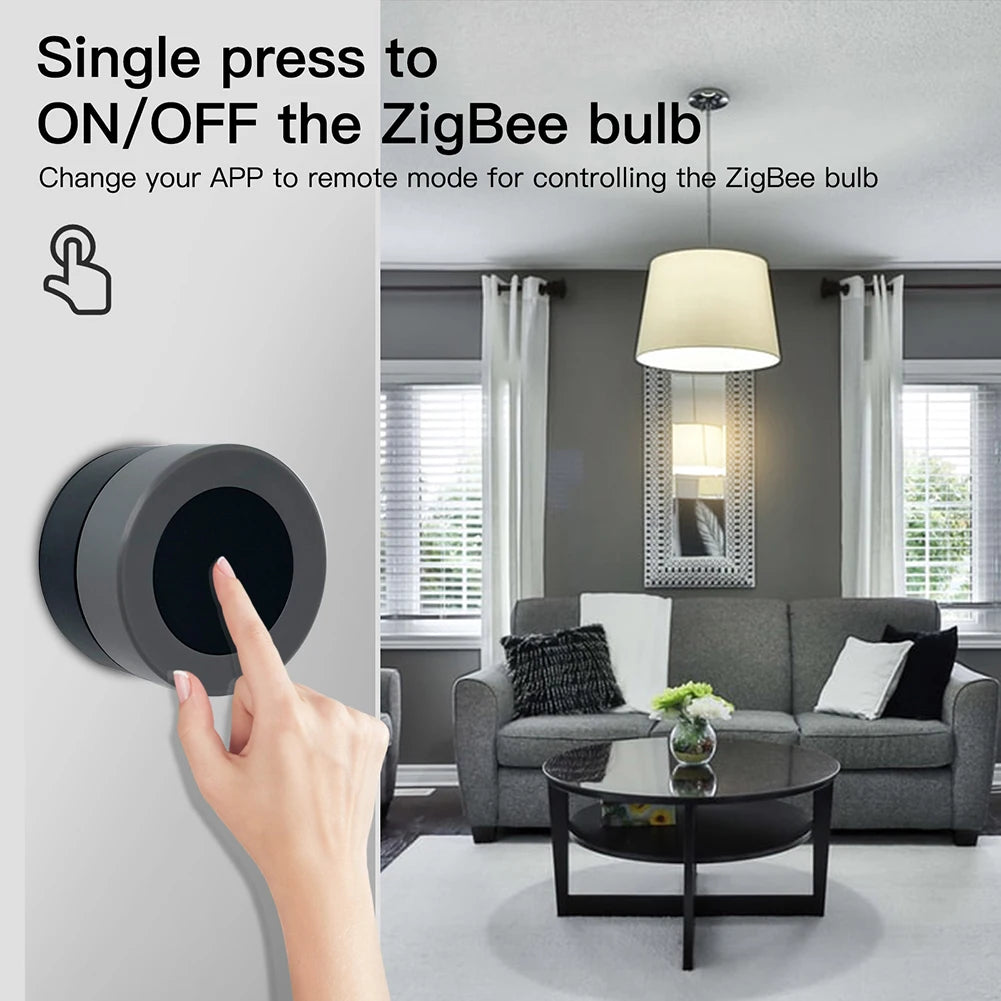 MOES Zigbee Smart Knob Switch, Wireless Scene Controller for Home Automation