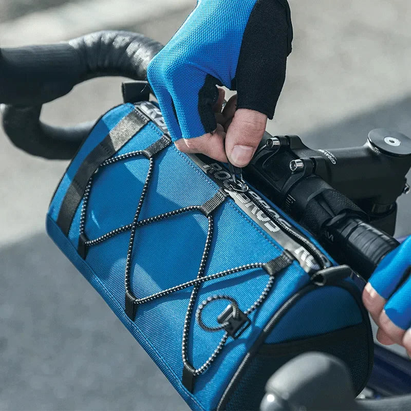 ROCKBROS Bike Handlebar Bag Portable 1.5L Multifunctional Shoulder Bag Highly Reflective Strap Crossbody Cycling Frame Tube Bag
