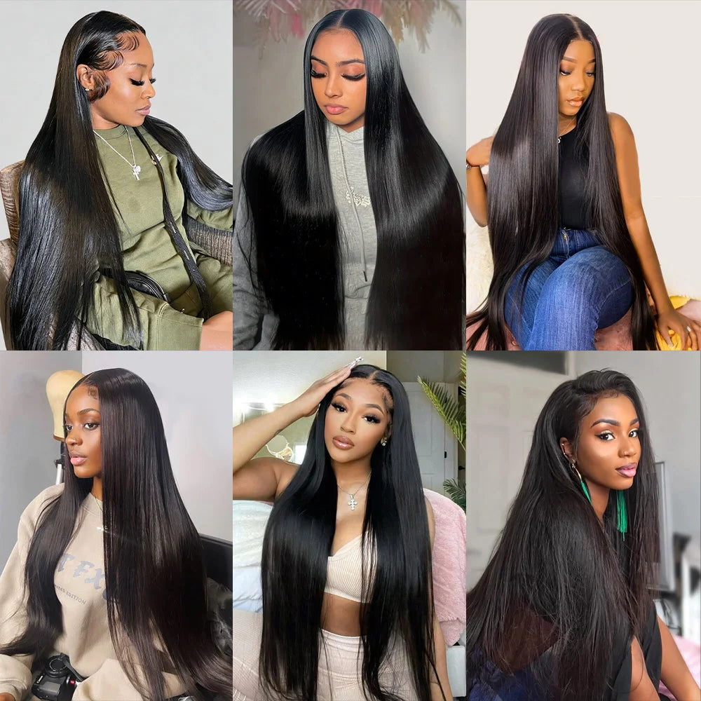 Straight Human Hair Bundles, 3 Pack