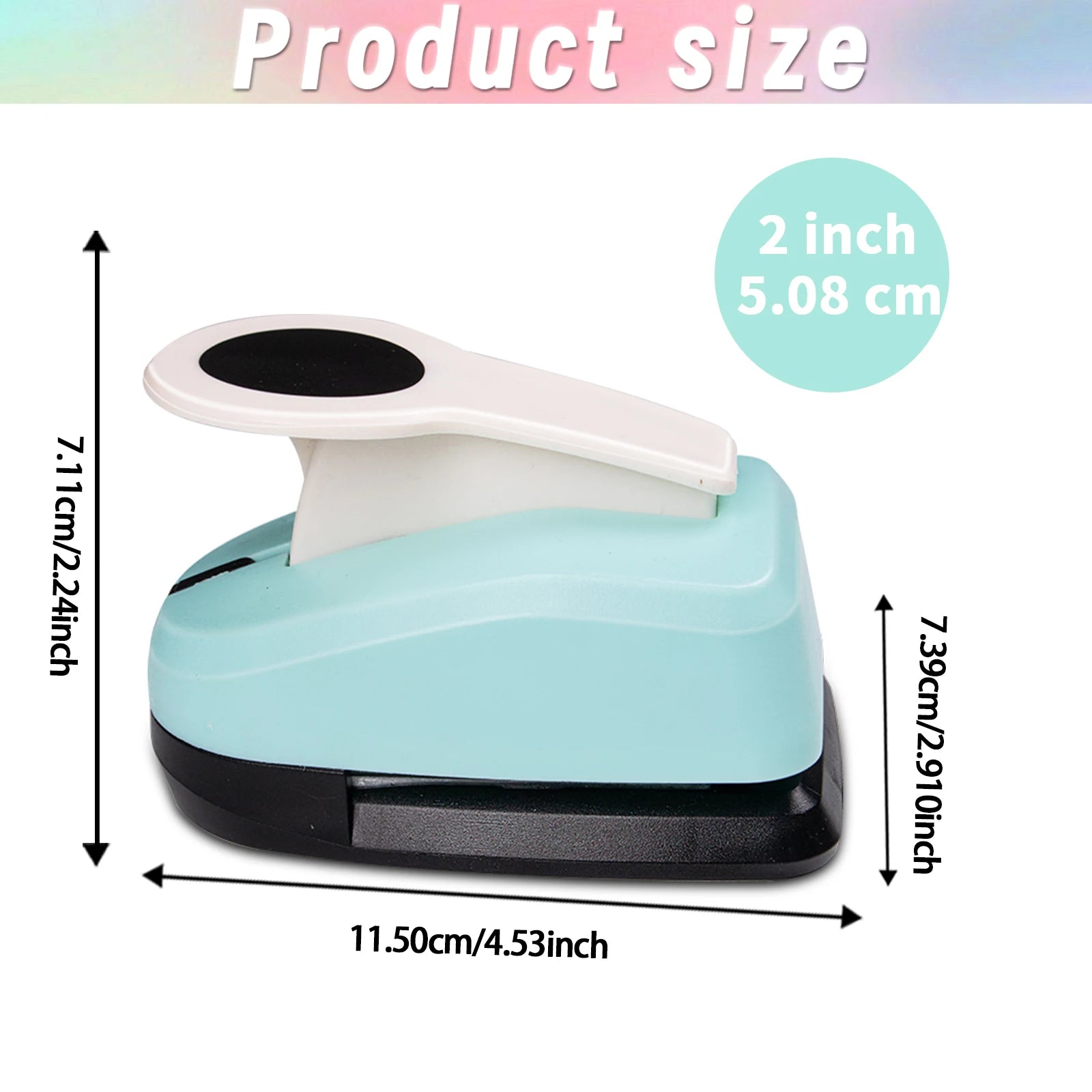 Circle Paper Hole Puncher Cutter Tool Set  2 1 inch 50mm 38mm 35mm 28mm 25mm 18mm 16mm 9mm for Paper Crafts Cardmaking Scrapbook