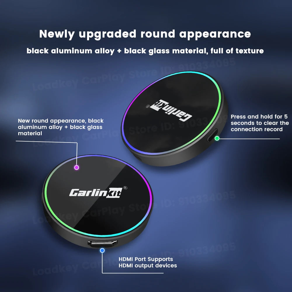 2026 CarlinKit HD2CP Pro CarPlay to HDMI Wireless Adapter CarPlay Android Auto 2K HDMI Input Support Tv Stick Laptop Tv Box 5.0